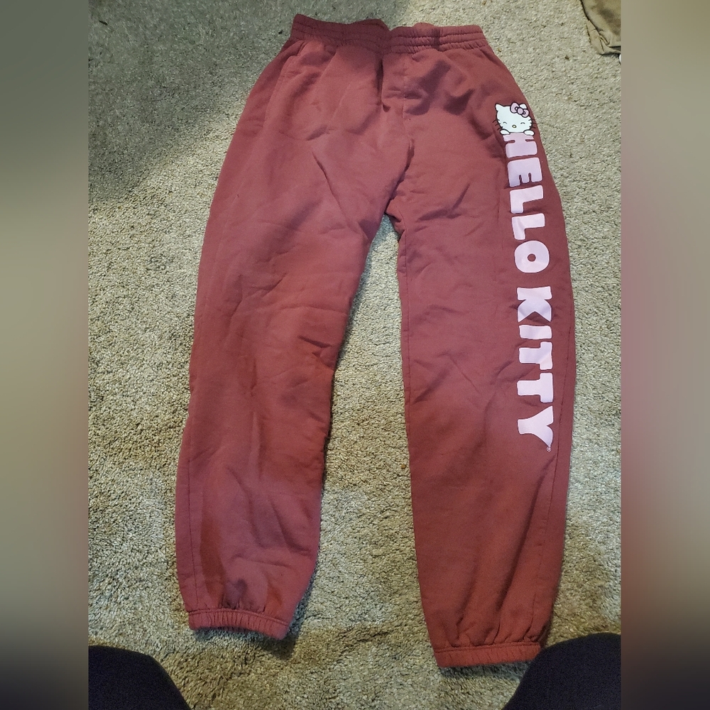 Sanrio Red Hello Kitty Sweatpants Relaxed Fit